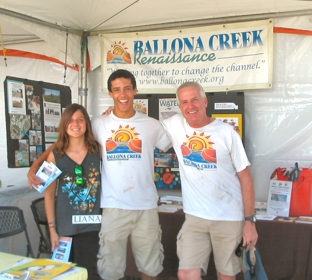Liana Magkolas, Evan Dumas and Blake Hottle were three of many volunteers staffing our educational booth.