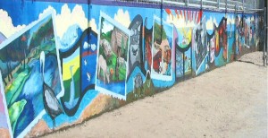 "Postcards from Ballona Mural"